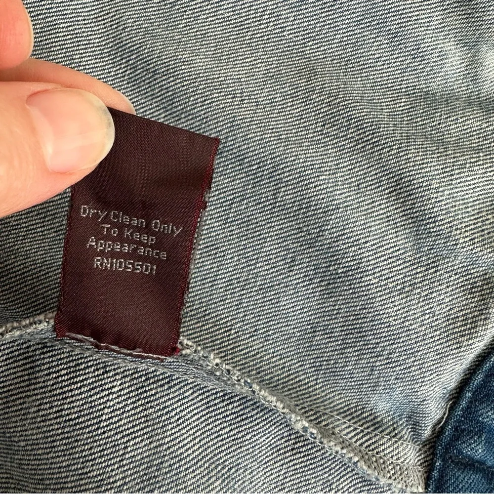 Double D Ranch Light Blue Denim Thunderbird Embroidered Jean Jacket - Picture 13 of 15